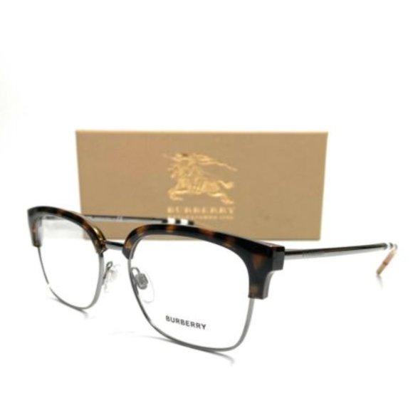Burberry Men's Havana Square Eyeglasses! - Picture 1 of 4